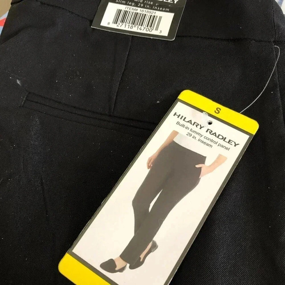 Hilary Radley Tummy Control Pull on Black Pants Size S - Picture 2 of 3